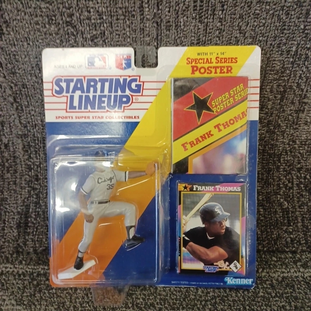 Starting Lineup Frank Thomas Figure and Card Set Dated 1992
